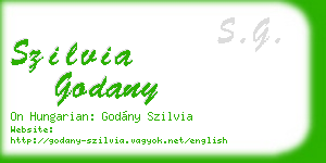 szilvia godany business card